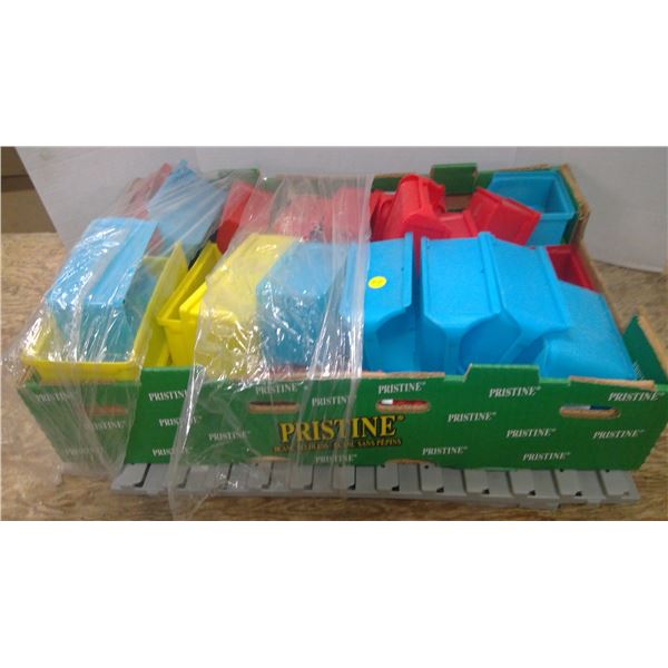 Small Plastic Storage Bins, Some Assorted Screws