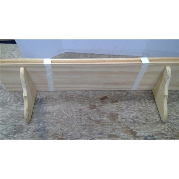 2 wooden shelves 35" long