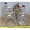 Image 1 : 4-vintage 1gal glass jugs