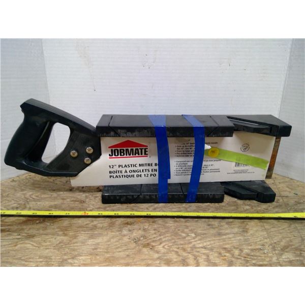 2 - Backsaws, 1 - Plastic Mitre Box