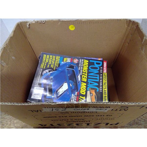 Box of Pontiac Car Magazines