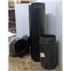 Image 3 : Assorted stove pipe 6", 7" elbows, galvanized duct work 5"