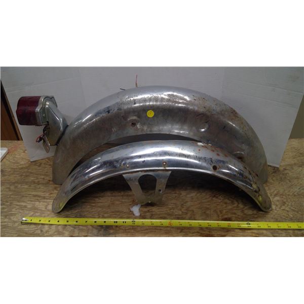 Motor bike front and rear fenders unknown make