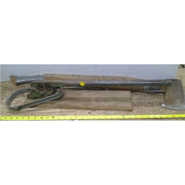 36" axe and pipe cutting tool