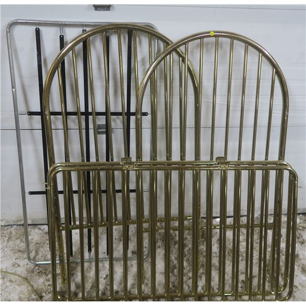 Metal "Doll Bed" w/ sides - ( Approx. 29" x 52" x 49"H when assembled)
