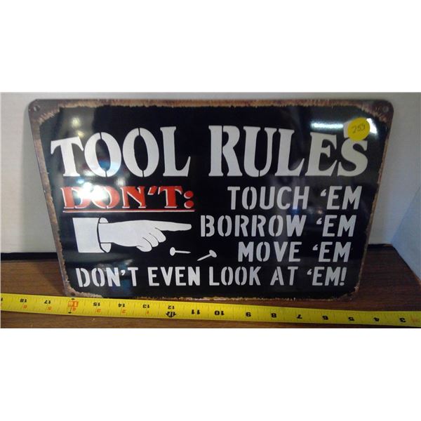 Sign Tool Rules