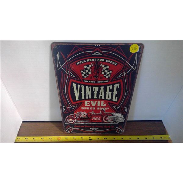 Sign Evil Speed Shop