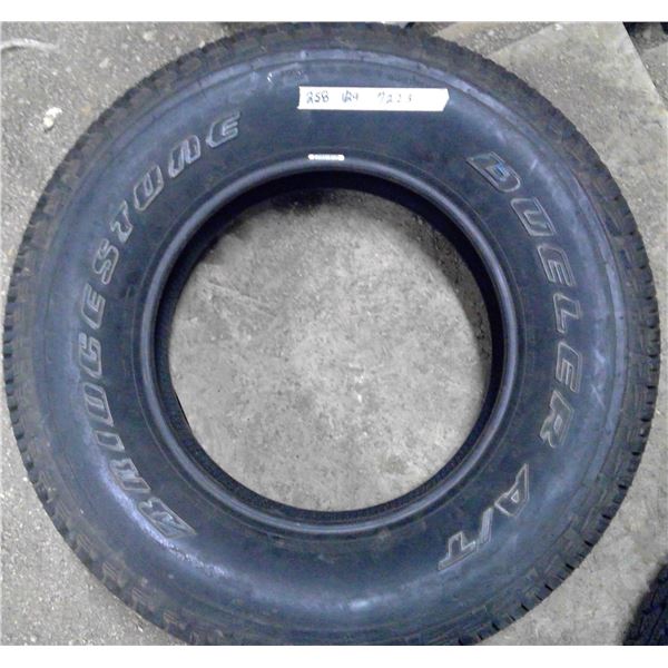 1- Bridgestone Dueler P255 70R17 appears to be new