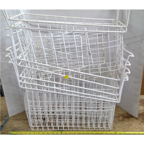 7- freezer baskets 23"x9"x18" tall