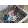 Image 3 : Tub of Whetstones, Tools, + Various Hardware