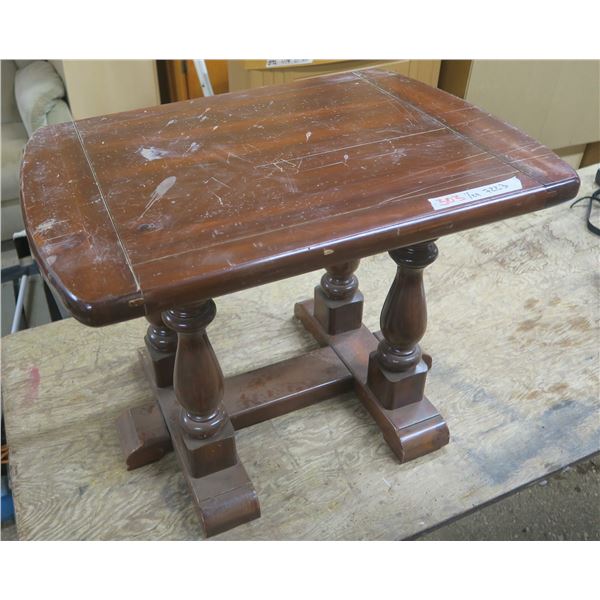Wooden End Table - 28" x 20" x 21"H