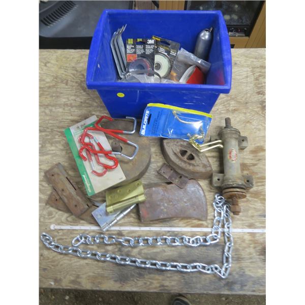 Bin of Misc. Iron + Hardware