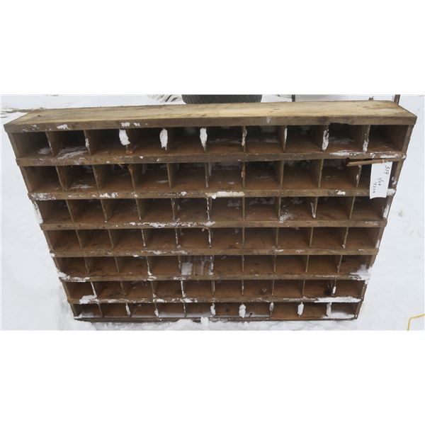 Wooden Bolt Bin - 60" x 44" x 10"