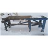 Image 1 : Large Wooden Shop Table - 96" x 26" x 36" (needs some minor repair)