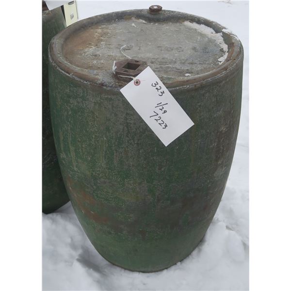 45 Gal Steel Oil Barrel