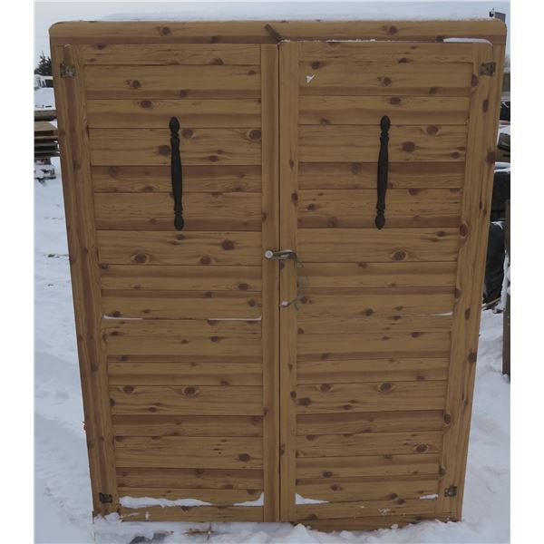 Large 2 Door Wardrobe - 56" x 24" x 74"H