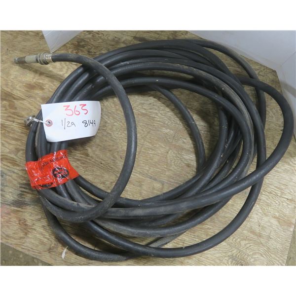 Garden Hose w/ Nozzle (approx. 50') - Black