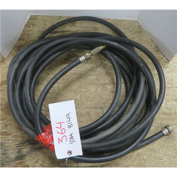 Garden Hose w/ Nozzle (approx. 50') - Black