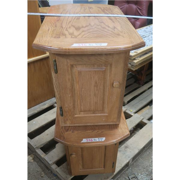 Pair of End Tables (see pics for sizes)