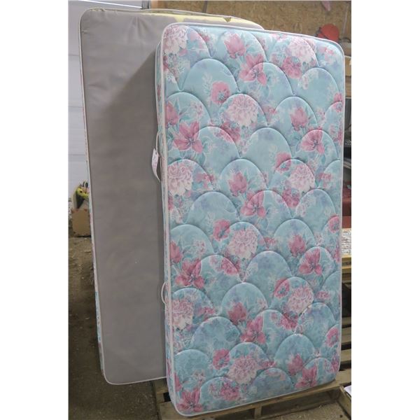 Twin Mattress + Box spring (Some tearing)