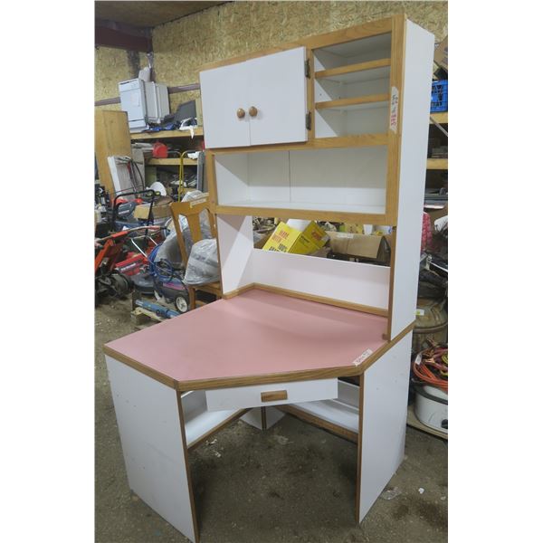 Corner Desk w/ Shelf - L or R Facing (36" x 36")(29" / 72" H)