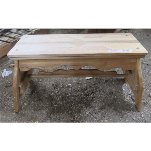 Wooden Bench (36" x 15.5" x 17"H)