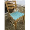 Image 1 : Wooden Chair (Blue seat)