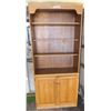 Image 1 : Wooden Shelving Cabinet (38" x 16" x 7'H)