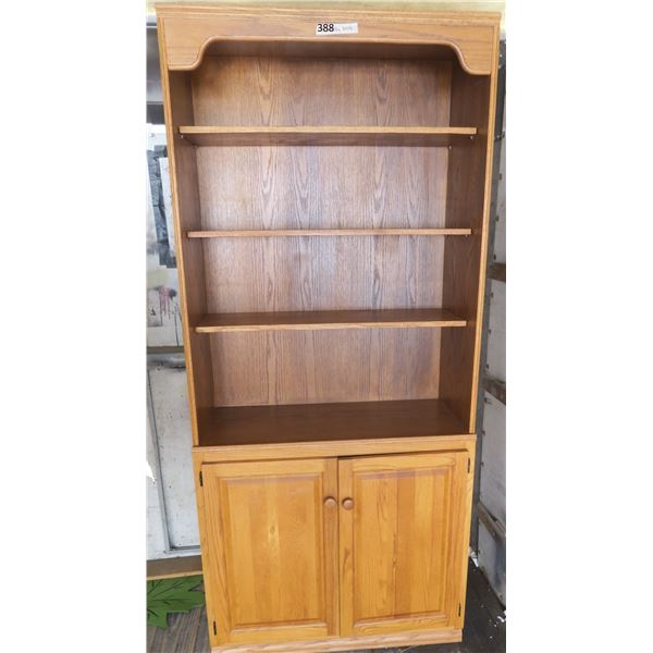 Wooden Shelving Cabinet (38" x 16" x 7'H)
