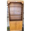 Image 1 : Wooden Shelving Cabinet (38" x 16" x 7'H)