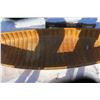 Image 4 : 16' Wood Strip Canoe w/ 3 wooden canoe runners
