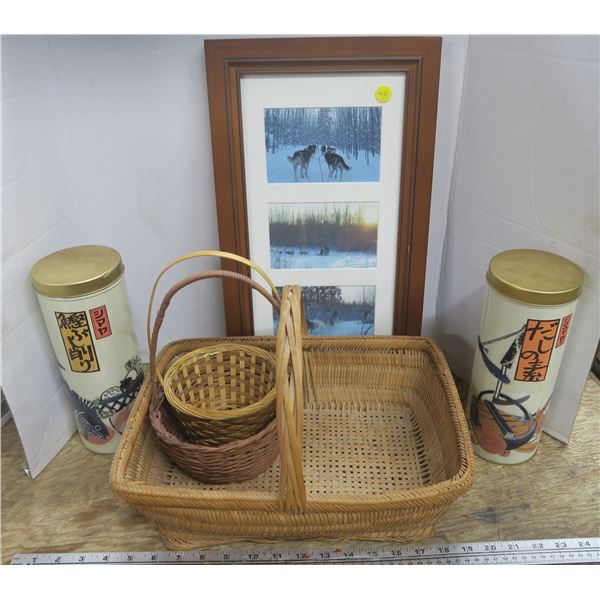 Baskets + Japanese Tins