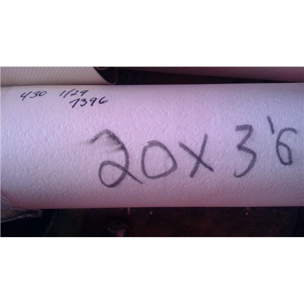 Lino roll end 20x3ft6"