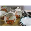 Image 3 : Flower Patterned Plates, Bowls, Teapot, Soup Bowls, Etc.