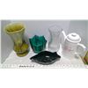 Image 1 : Glass vases and coffee pot