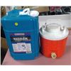 Image 1 : 1-5gal water-pak container, 1-orange water container