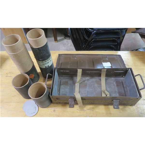 Tank Shell Box w/ Canisters (1969) - Schmalz Auctions