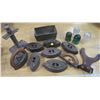 Image 1 : Vintage Irons, Glass Insulators, Etc.