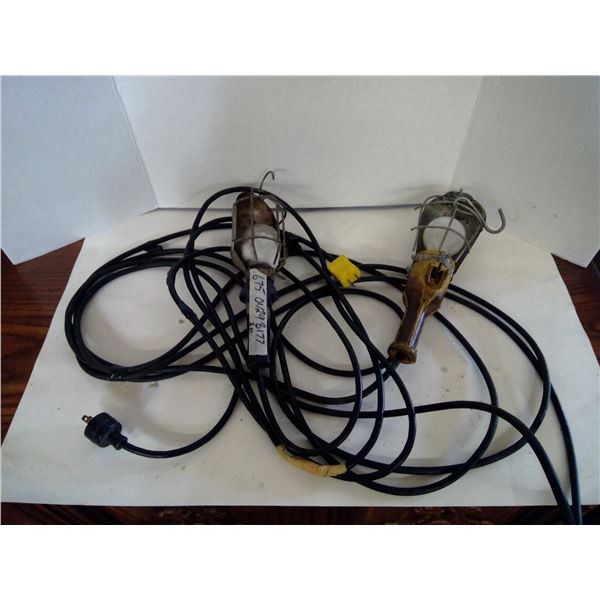 Two 120v Trouble Lights