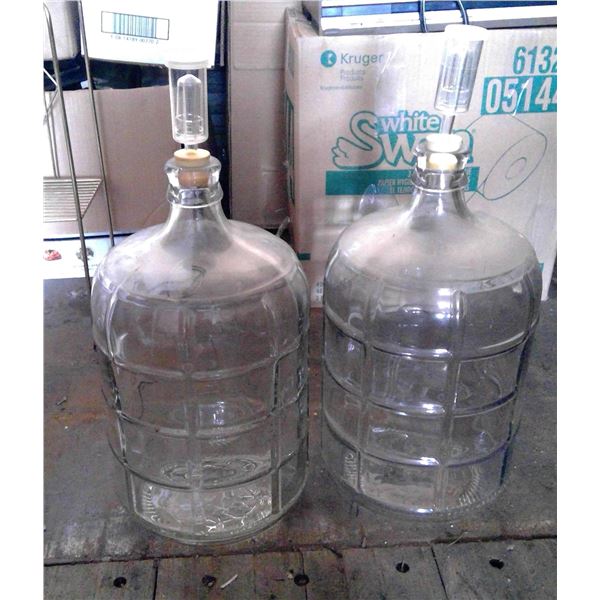 2 Small Glass Jugs