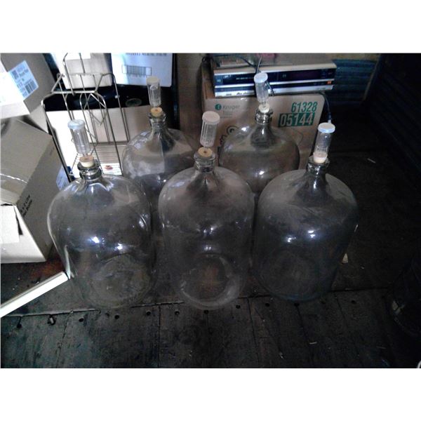 2 Large Glass Jugs