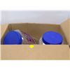 Image 1 : box of assorted plastic and glass containers