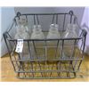Image 1 : Milk Crate w/ 5 Glass Jugs