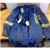 Image 1 : Hi-Vis Blue Coveralls Size 42Tall, Dentec 100M Mask/Respirator