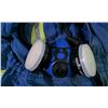 Image 3 : Hi-Vis Blue Coveralls Size 42Tall, Dentec 100M Mask/Respirator