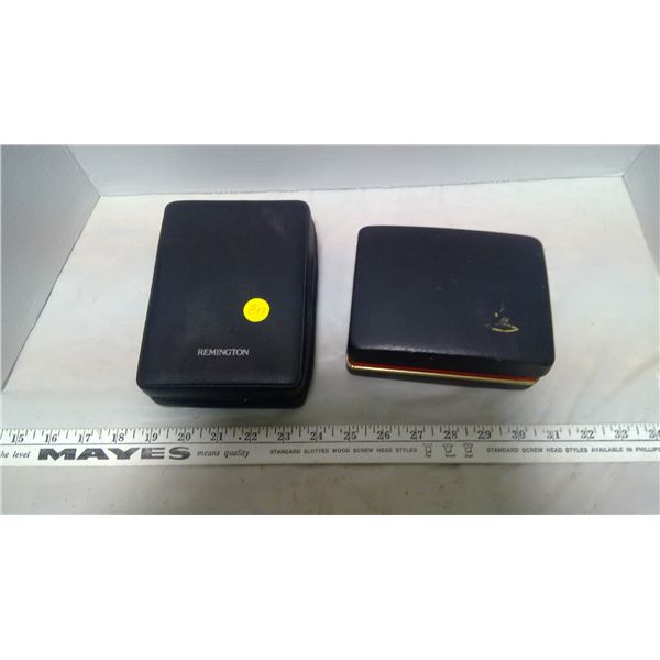 2 Vintage Remington razors in cases