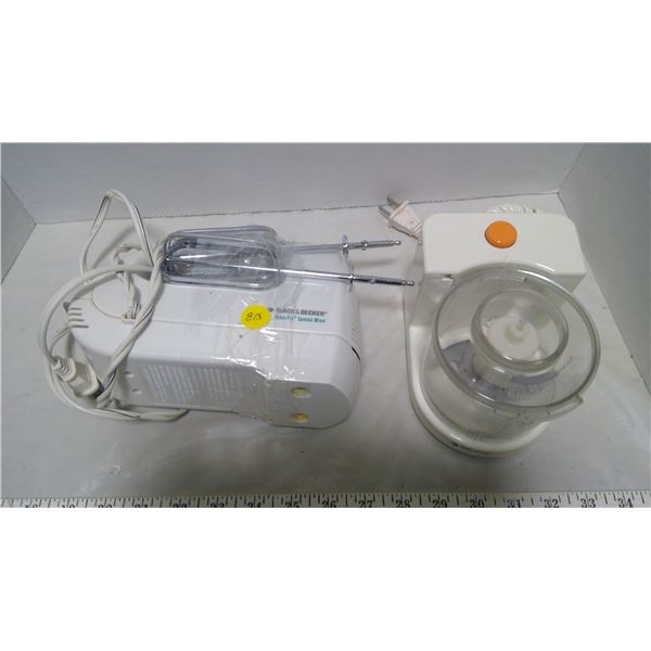 Black & Decker mixer and Black & Decker chopper