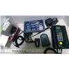 Image 1 : Avanti phone (broken antenna), assortment of chargers