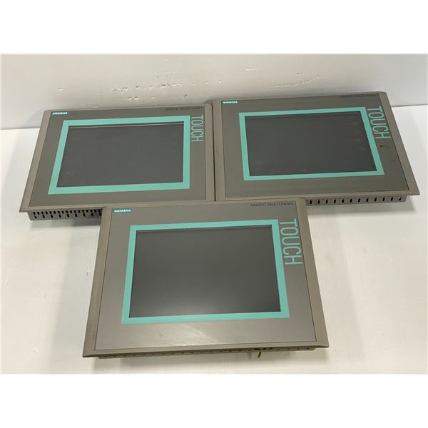 (3) Siemens # 1P 6AV6 643 - 0CD01 - 1AX1 MP277 10  Touch Screen