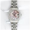 Image 3 : Rolex Ladies Stainless Steel Pink MOP Diamond 26MM Oyster Perpetaul Datejust Wit